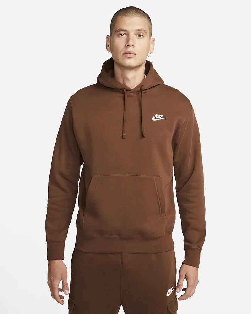 Casaco com capuz Nike Sportswear Club Fleece Bordeaux para homem