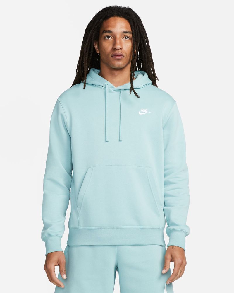 Sweat à capuche Nike Sportswear Club Fleece Vert & Blanc pour