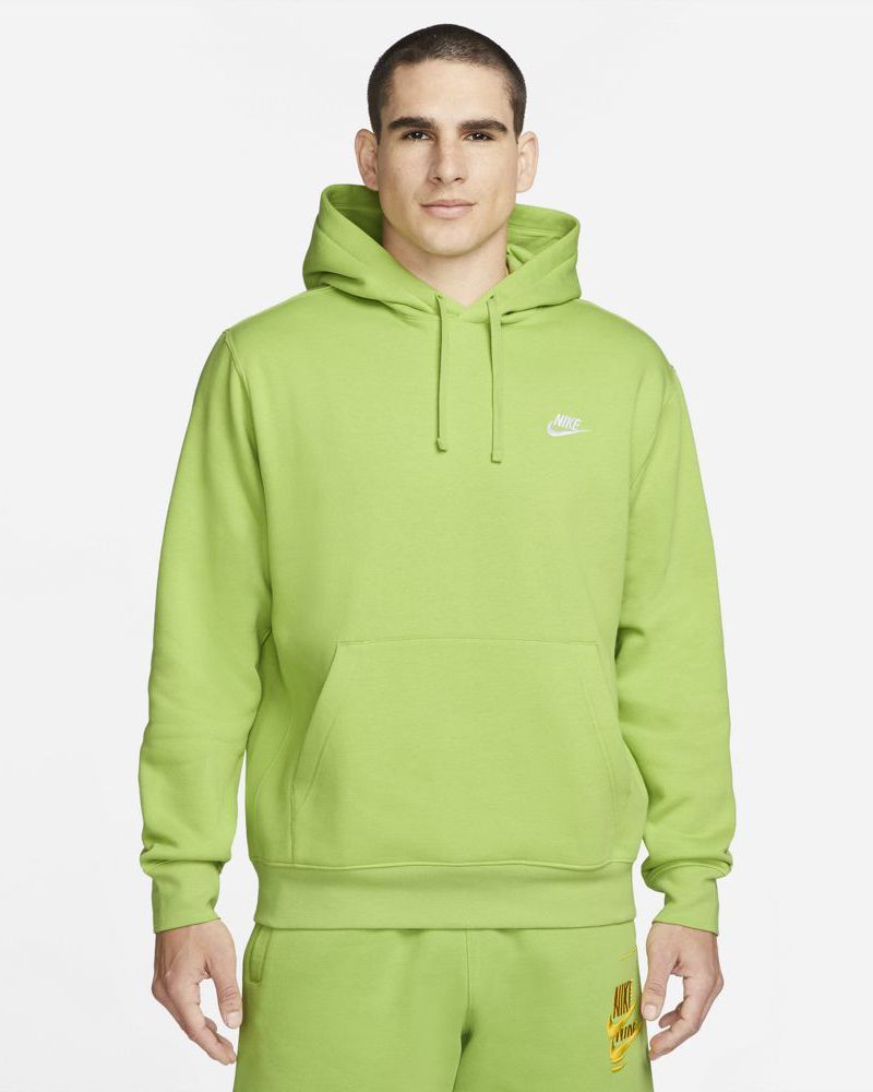 nike club hoodie vert