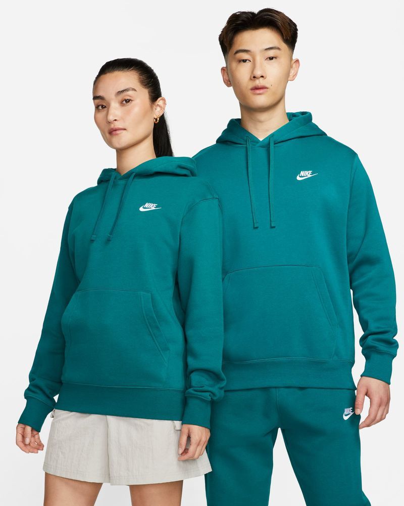 Men s Nike Sportswear Club Fleece Teal Green Hoodie EKINSPORT