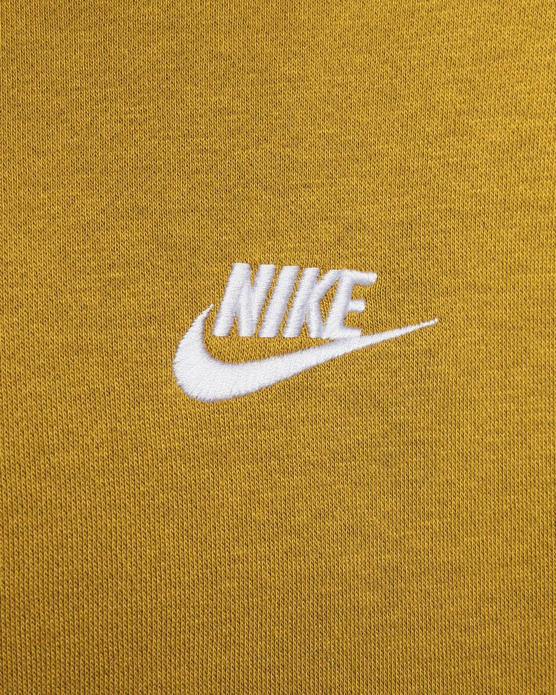 Men s Nike Sportswear Club Fleece Yellow Mustard Hoodie EKINSPORT