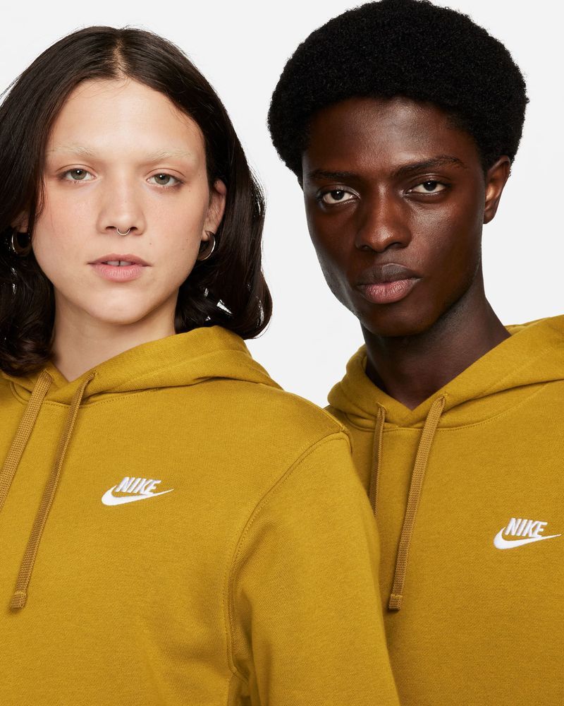 Nike club hoodie yellow 2025
