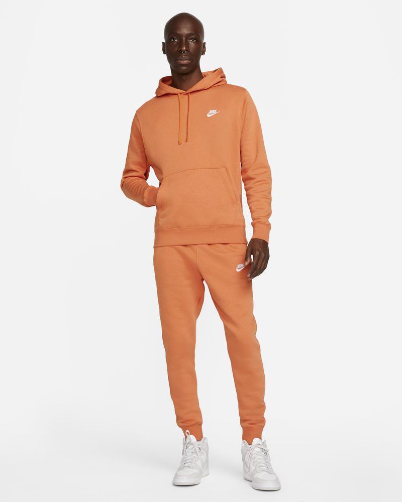 Nike Men s Fleece Sportswear Hoodie BV2654 808 Orange EKINSPORT