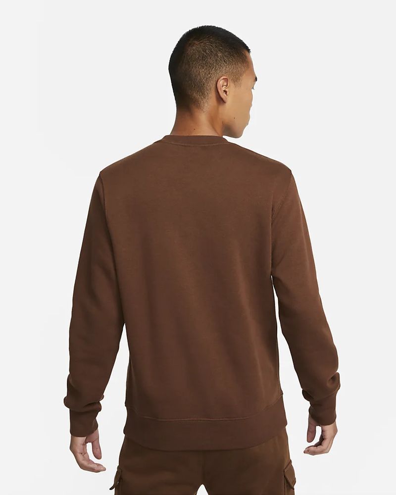 Sweat Nike Sportswear Club Fleece pour Homme BV2662 259 Marron