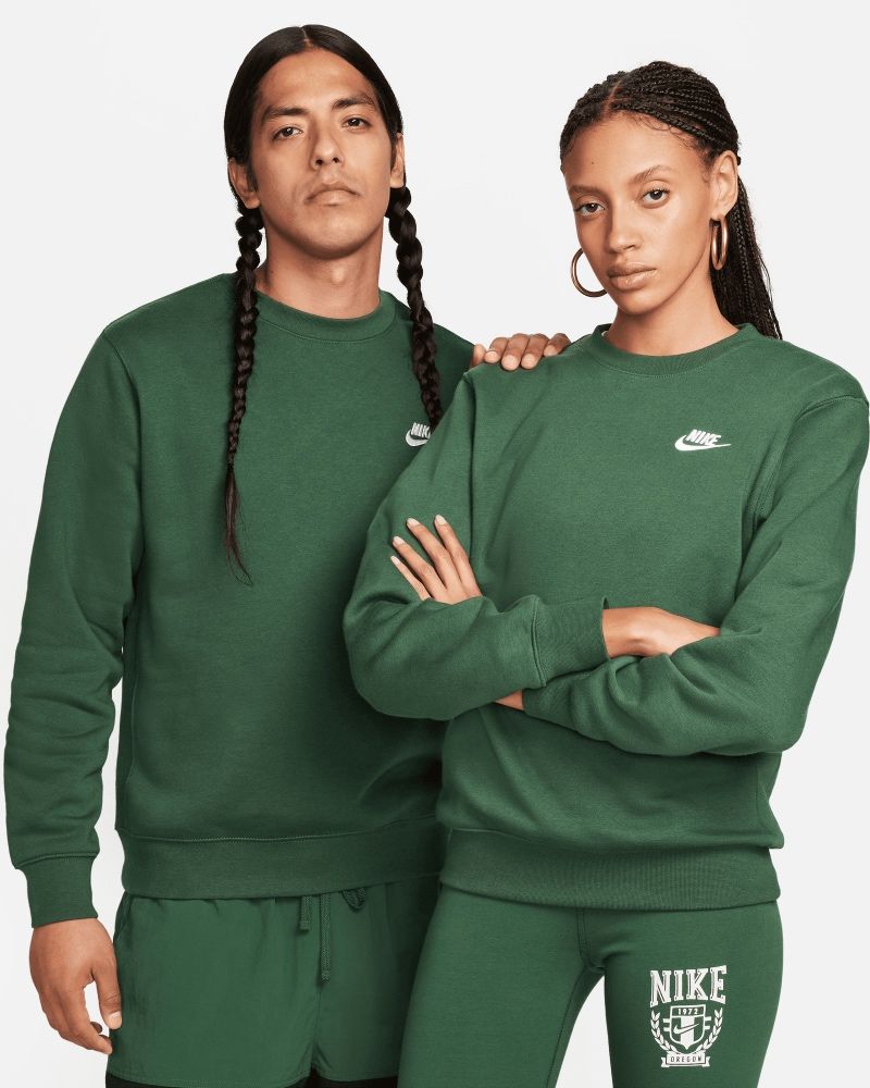 Sudadera Nike Sportswear Club Fleece Verde Oliva Hombre EKINSPORT