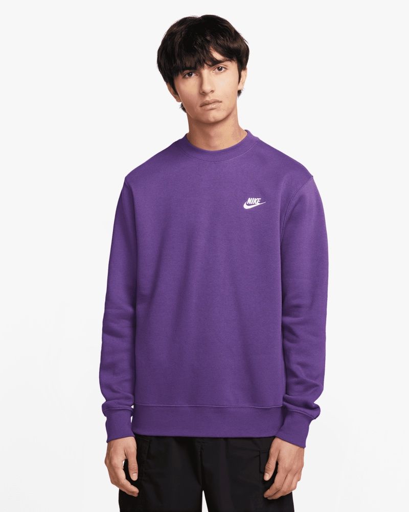 Sweat-shirt Nike Sportswear Club Fleece Violet pour Homme BV2662-599