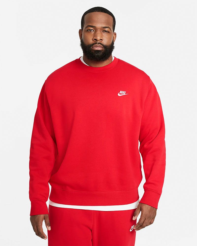 Sweat col montant Nike F.C. rouge sur