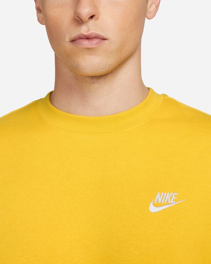 Sweat Nike Sportswear Club Fleece pour Homme BV2662 709 Jaune