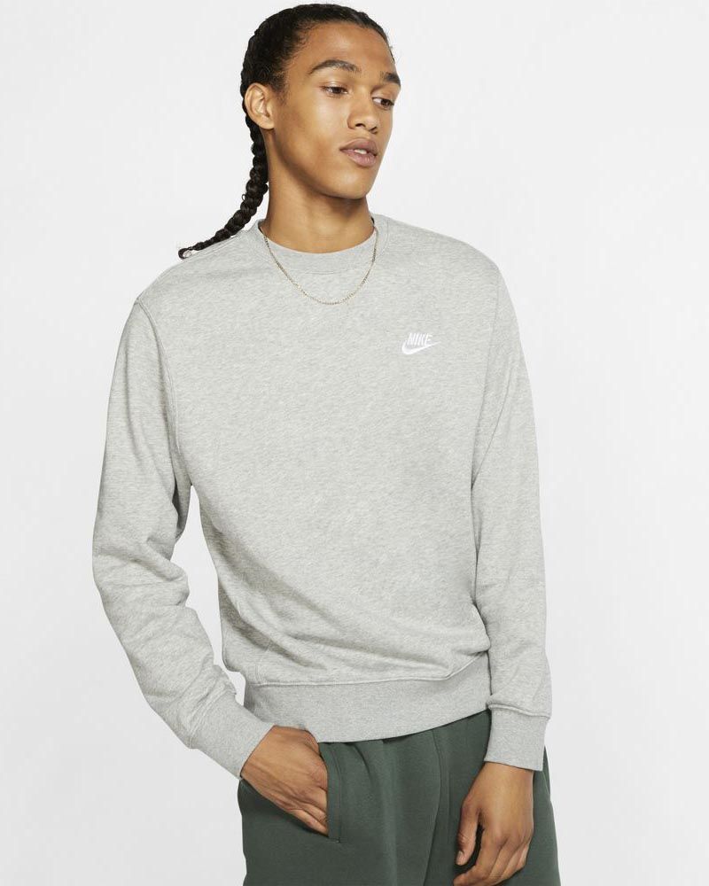 Pull nike gris homme store