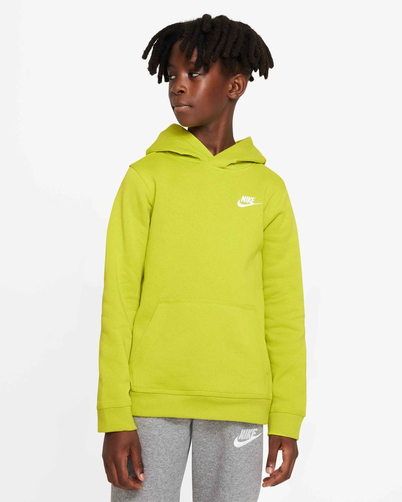 Nike Sweat à Capuche NSW Club - Vert/Blanc Enfant