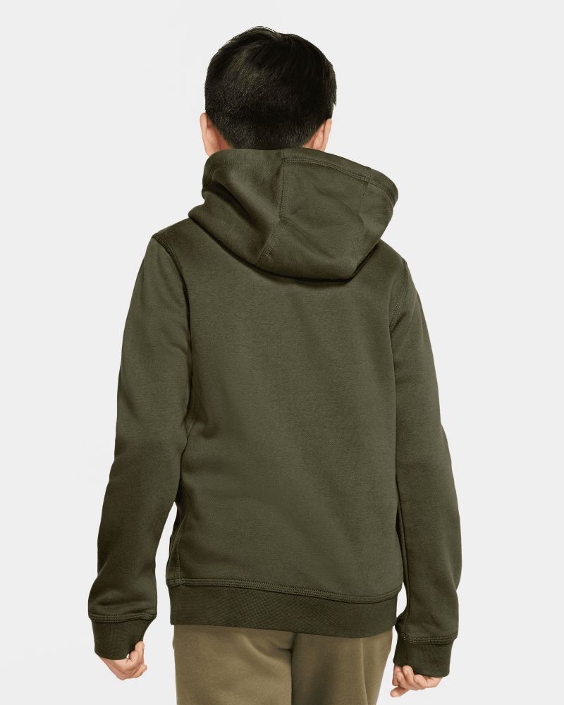 Nike club fleece hoodie shop olive green