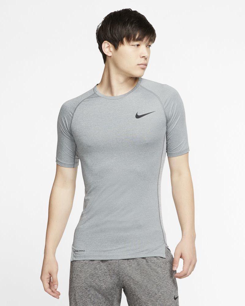 Camisola Nike Pro cinzenta para homem