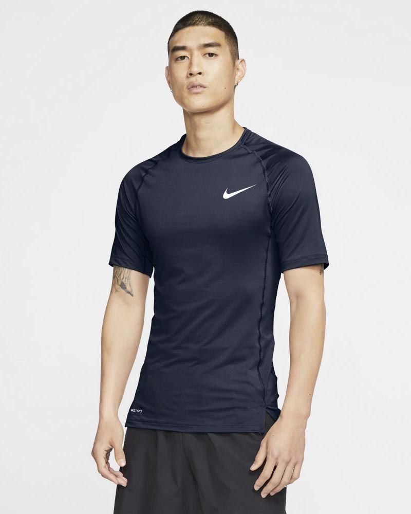 T-shirt Nike Pro pour Homme - BV5631-452 - Bleu Marine