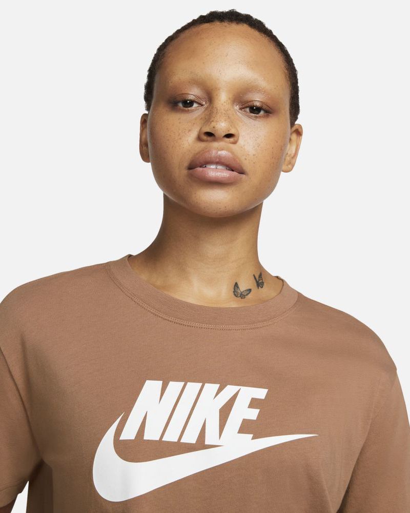 T shirt nike femme brun on sale