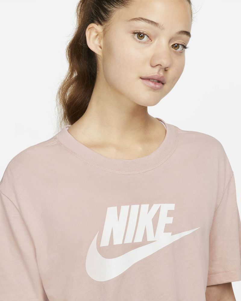 Tee shirt nike rose femme cheap