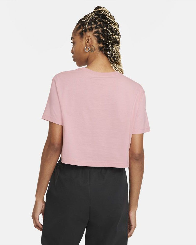 Nike T SHIRT FEMME ROSE /NOIR 