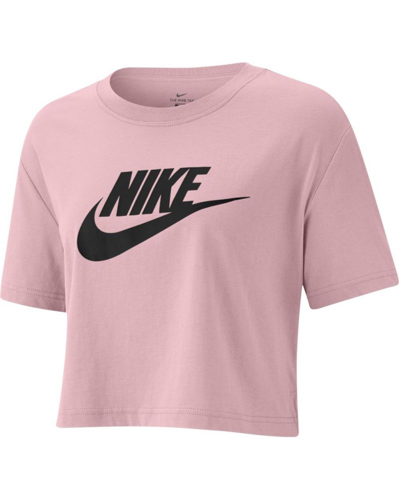 T-Shirt court crop top Nike Sportswear Essential pour Femme - BV6175-632 -  Rose & Noir