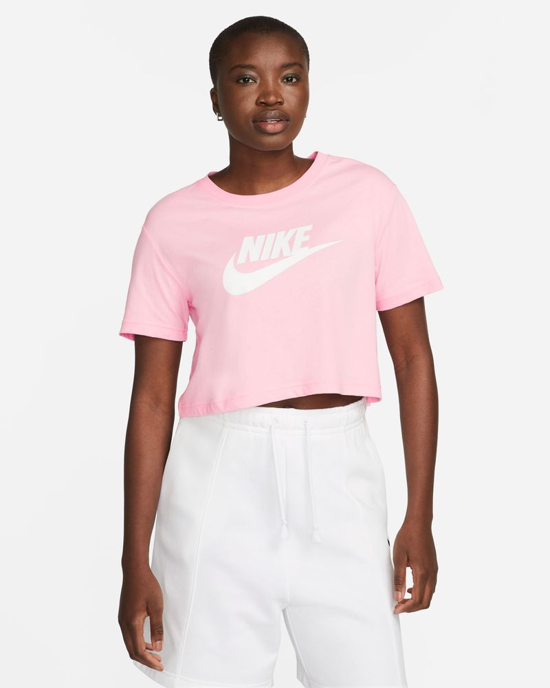 T-Shirt court crop top Nike Sportswear Essential pour Femme - BV6175-691 -  Rose Clair