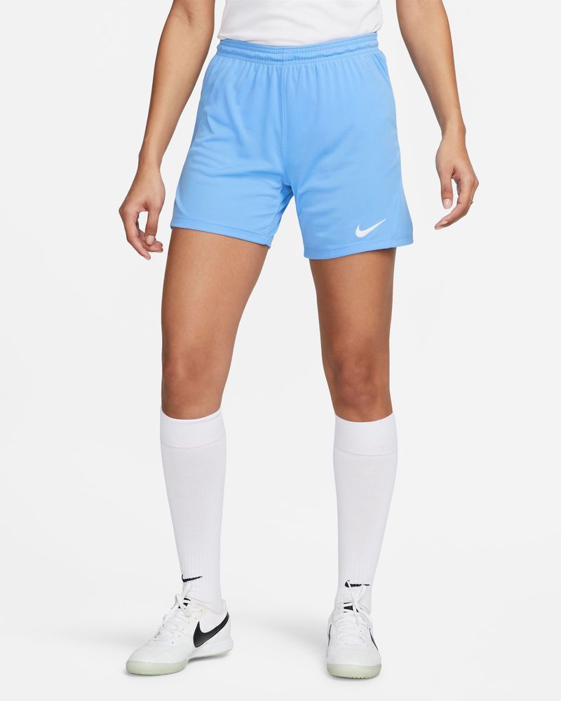 Short entraînement Femme Nike bleu ciel sur