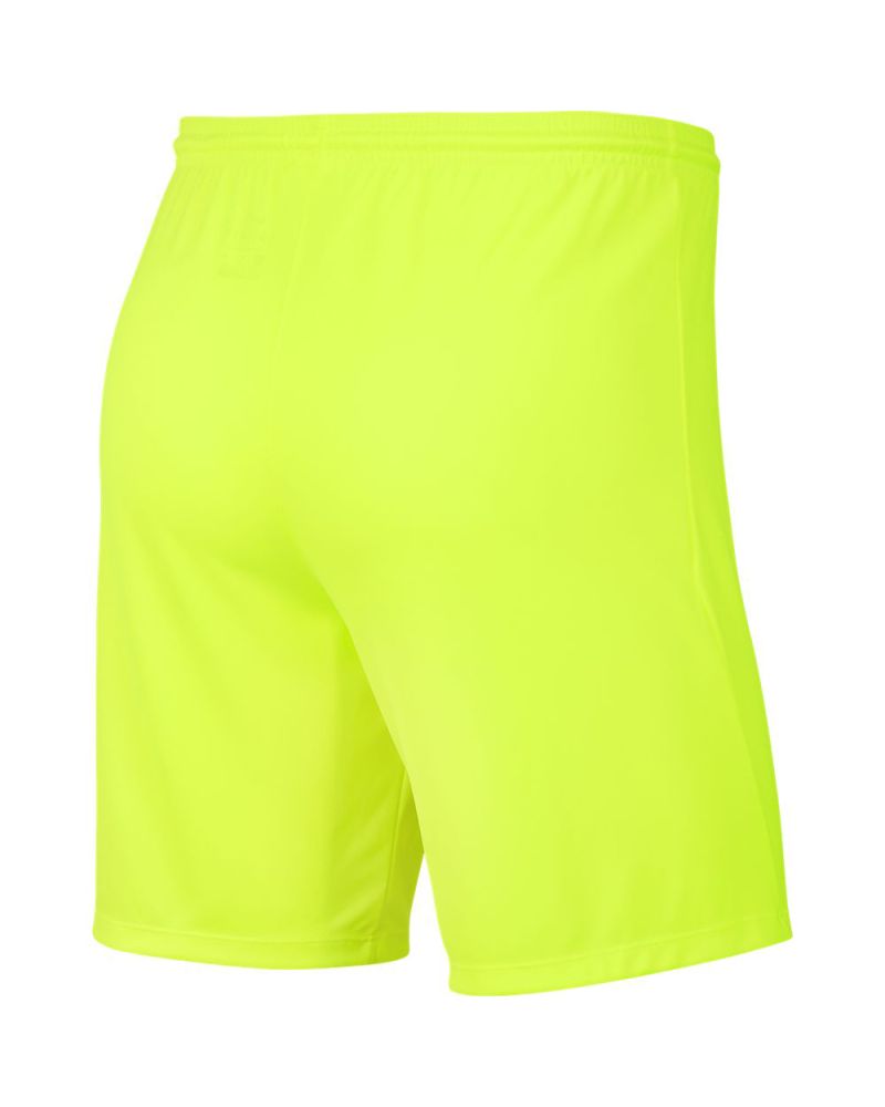 Pantaloncini Nike Park III Kids BV6865 702 Giallo fluo EKINSPORT