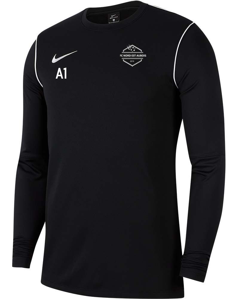 Sweat d'entrainement Nike FC Nord Est Aubois Noir pour enfant