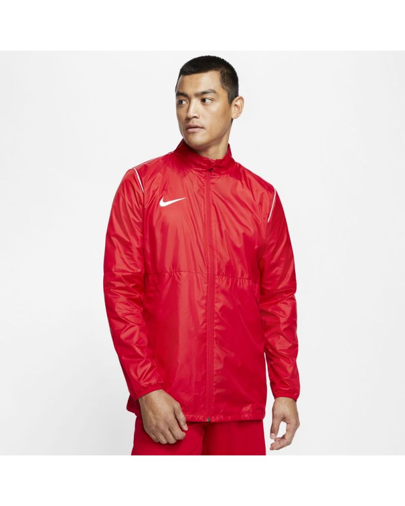 Nike rain hotsell jacket red