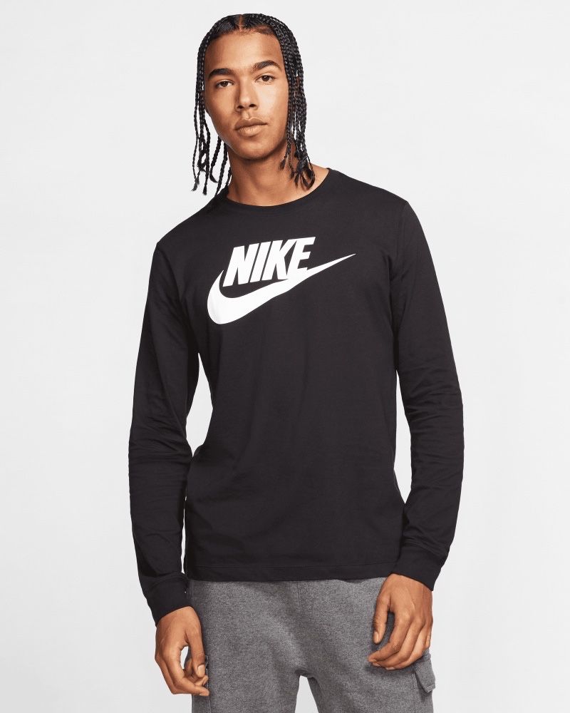 Black nike long sales sleeve t shirt