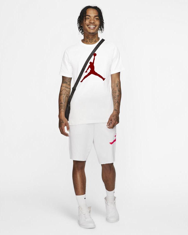 T shirt blanc et rouge on sale
