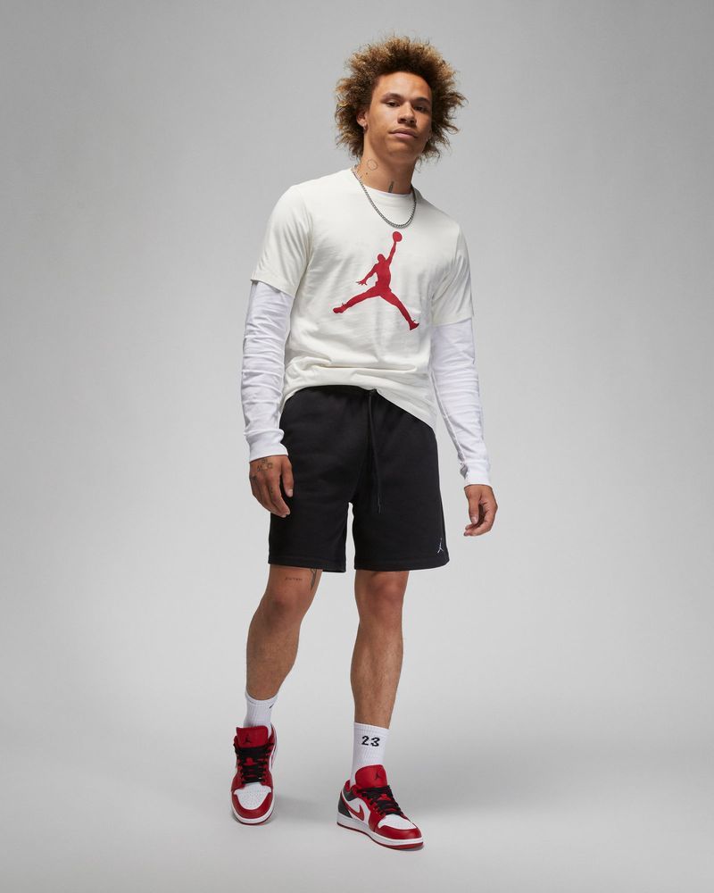 T shirt Nike Jordan White Red for Men CJ0921 133 EKINSPORT