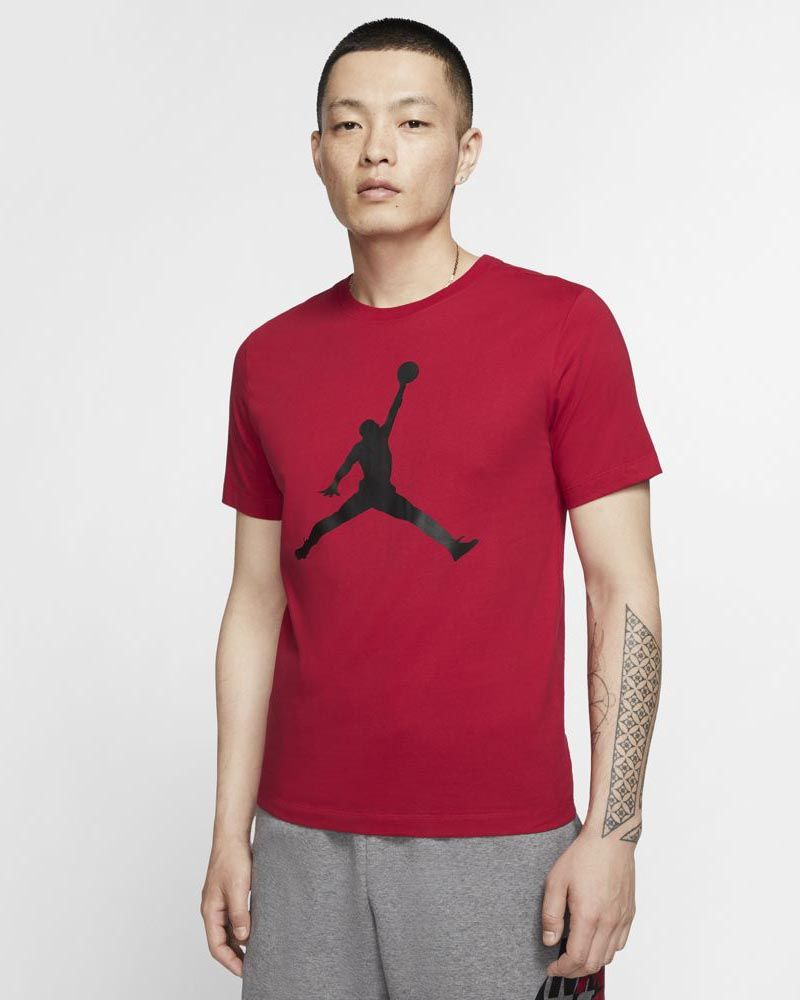 Men s Jordan Jumpman T Shirt CJ0921 687 Red Black EKINSPORT