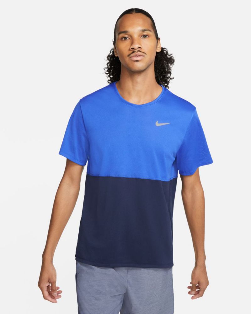 Nike Men s Breathe Running Jersey CJ5332 480 Blue EKINSPORT