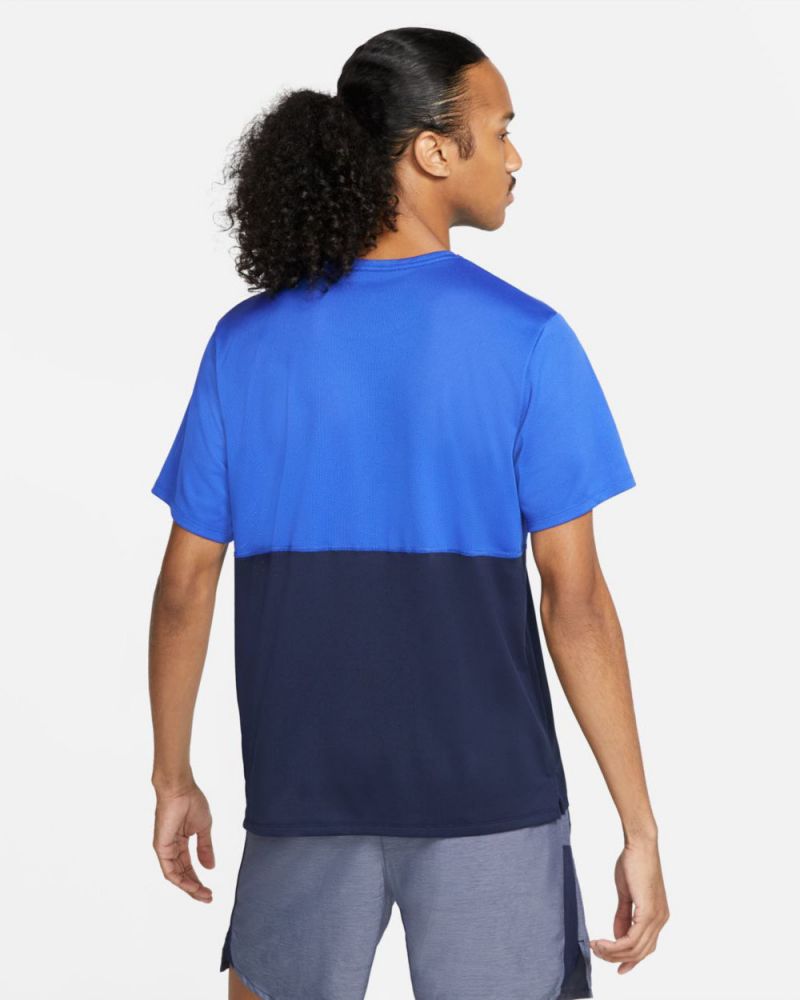 Nike Men s Breathe Running Jersey CJ5332 480 Blue EKINSPORT