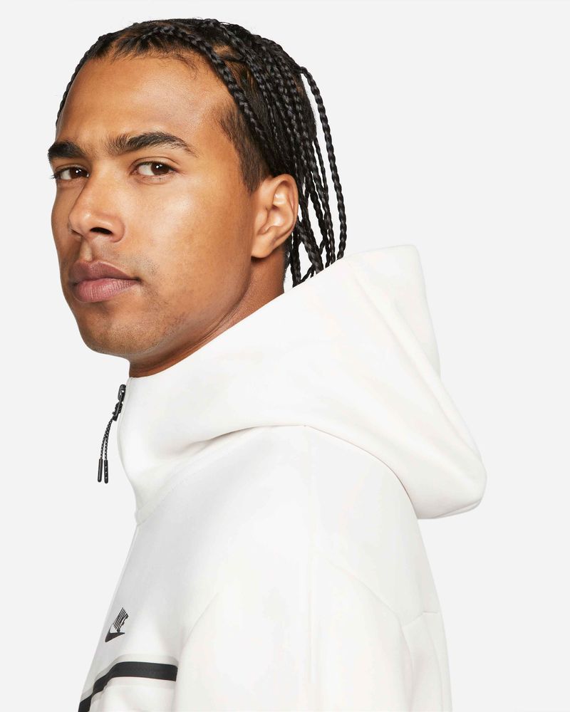 white nike tech hoodie
