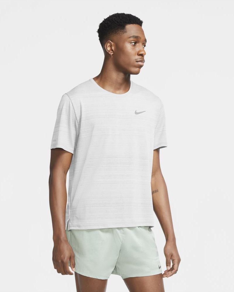 Nike white running shirt sales