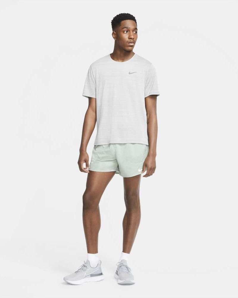 Nike Men s Dri FIT Miler Running Shirt CU5992 100 White