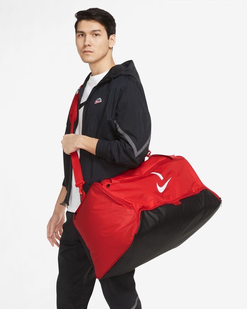 Sac de sport Nike Academy Team (Medium) avec poches latérales - Rouge /  Zwart