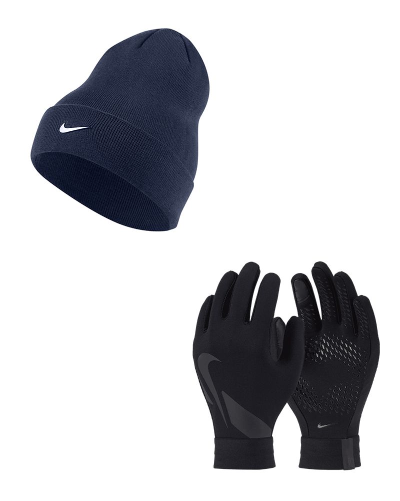 Pack Bonnet + Paire de Gants Femme Nike Run Fleece Noir