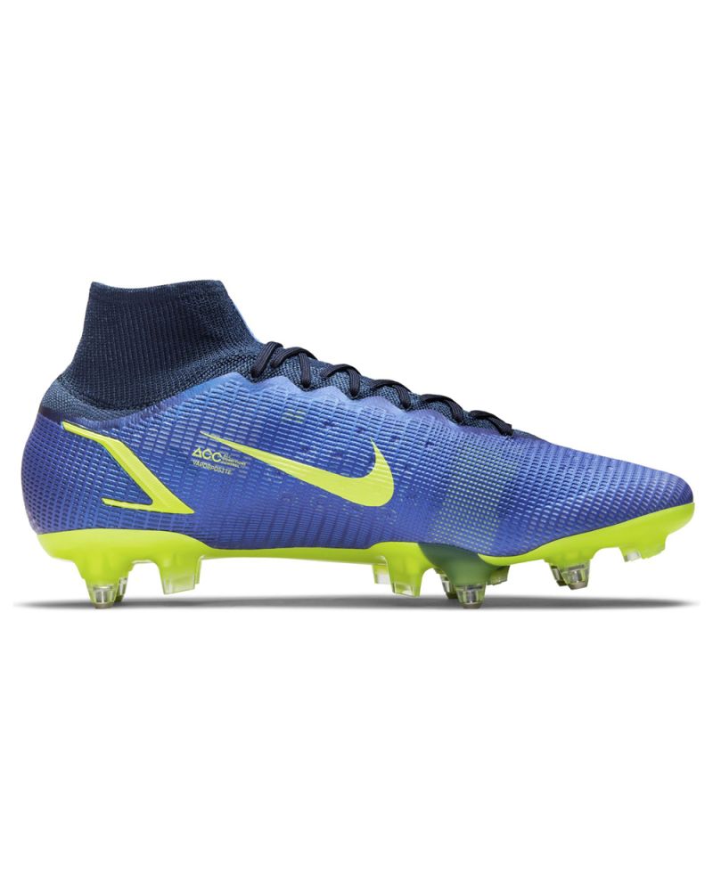 Chaussures de football Nike Mercurial Superfly 8 Elite SG-Pro AC Bleues CV0960-574