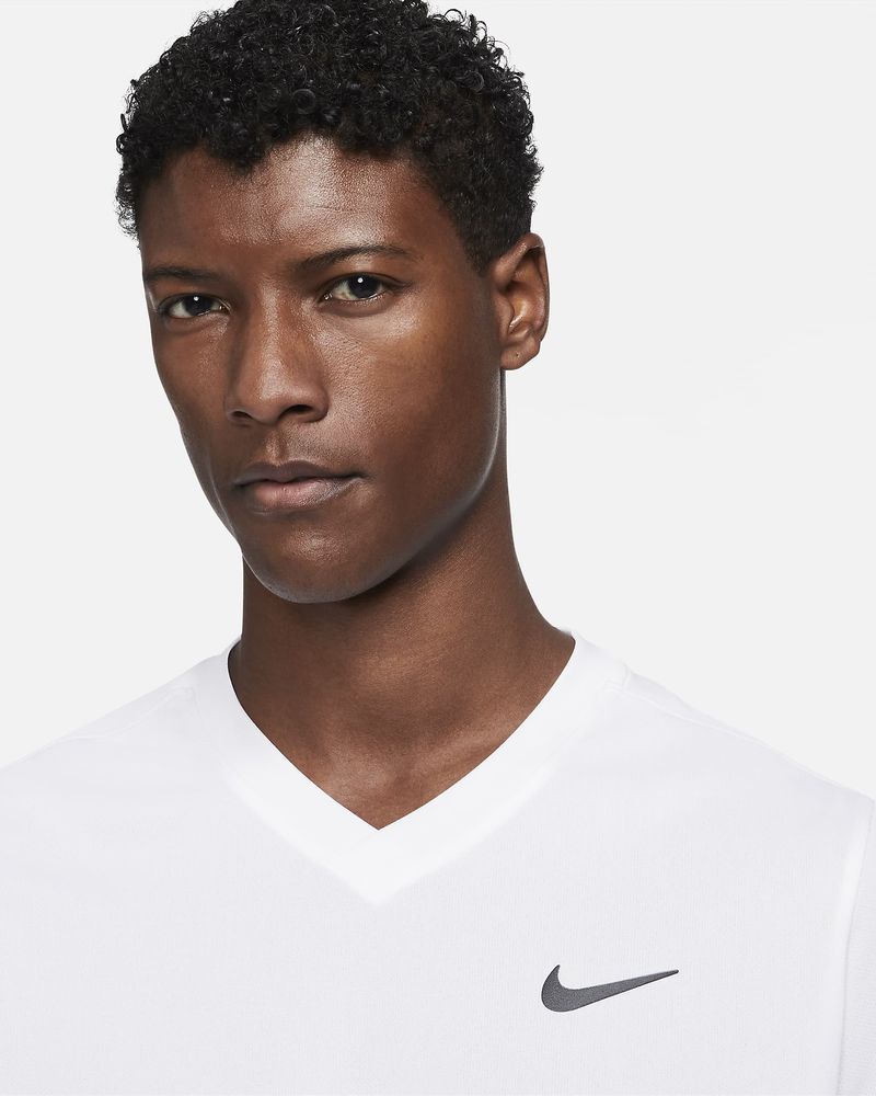 White nike v neck t shirt shop