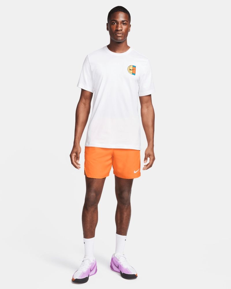 Men's NikeCourt Orange tennis shorts