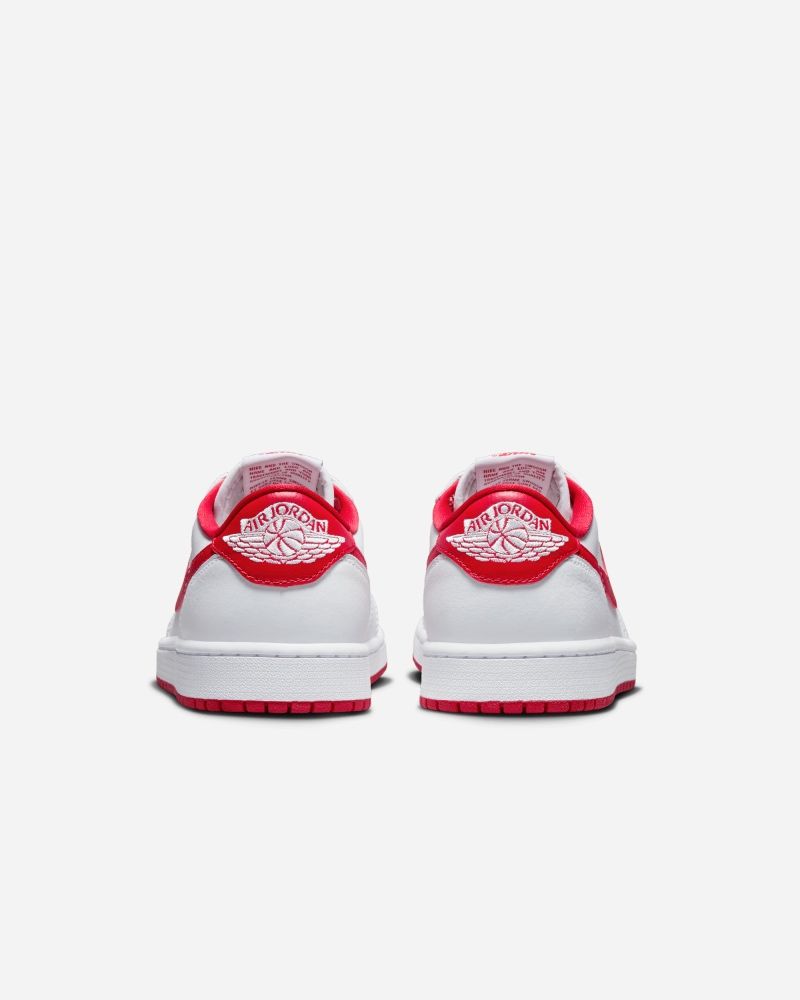 Air jordan 1 low blanche et rouge cheap