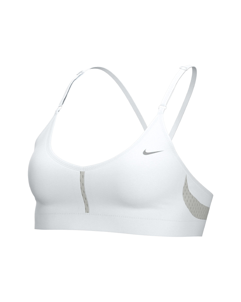 Women's padded V-neck sports bra with light support