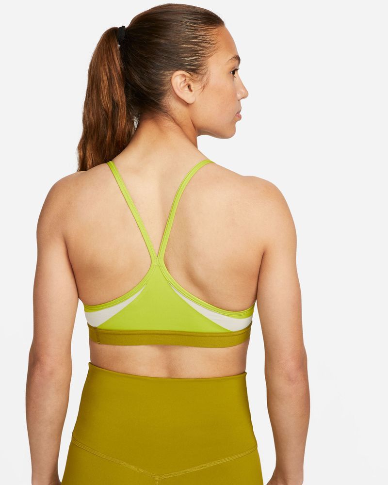 Women's padded V-neck sports bra with light support