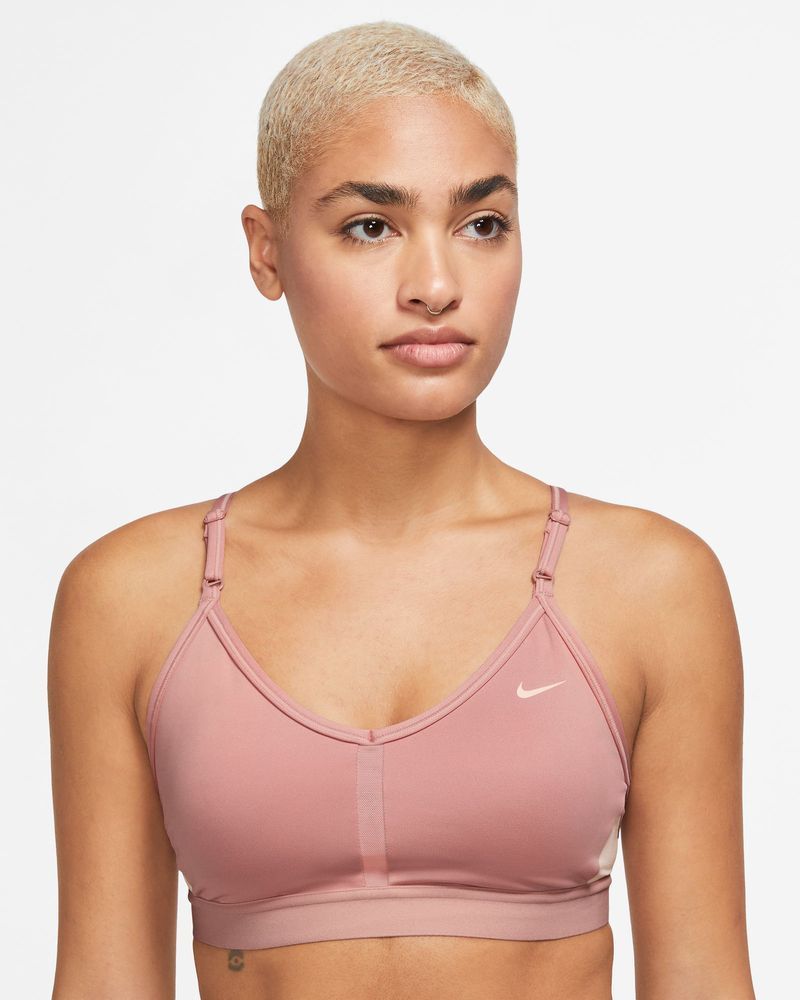 Women's Nike Indy Pink & White Bra – CZ4456-618