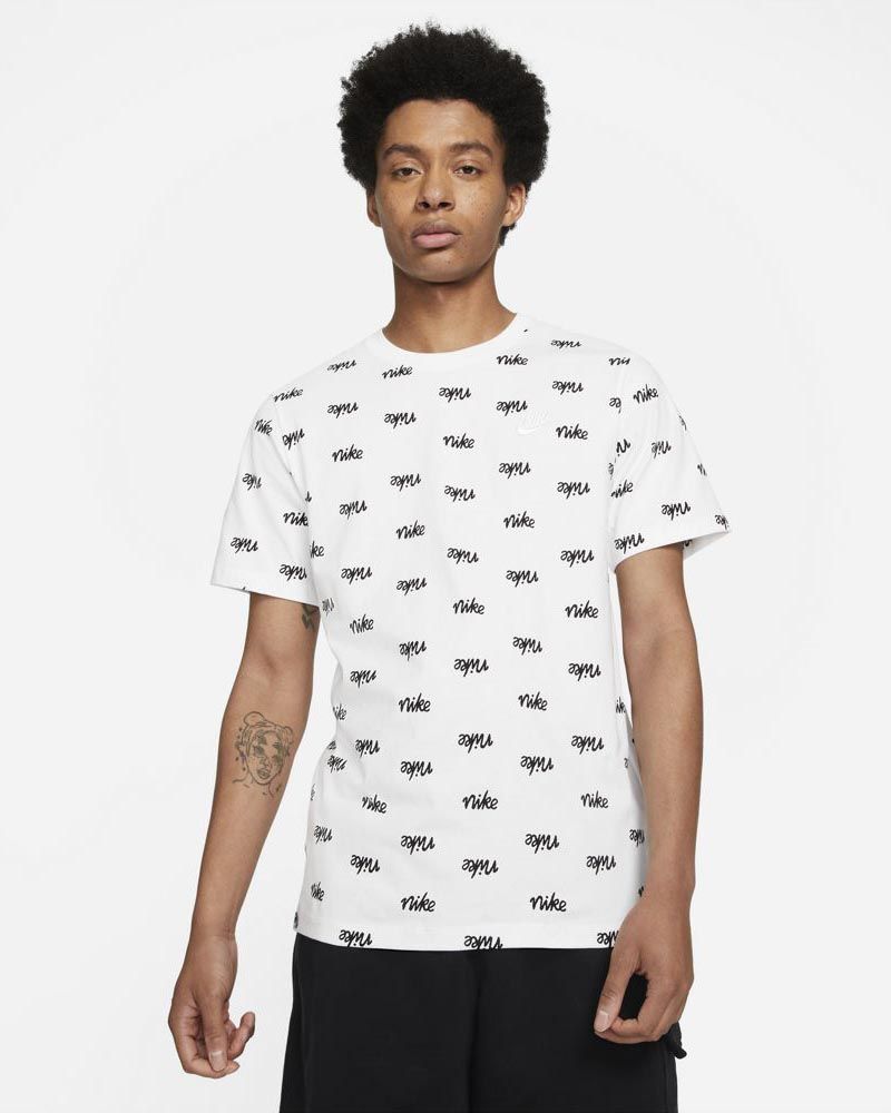 Nike Men s PRINTED CLUB LBR T Shirt DA0514 100 White EKINSPORT