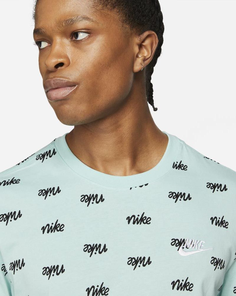 Nike Men s PRINTED CLUB LBR T Shirt DA0514 382 Water Green
