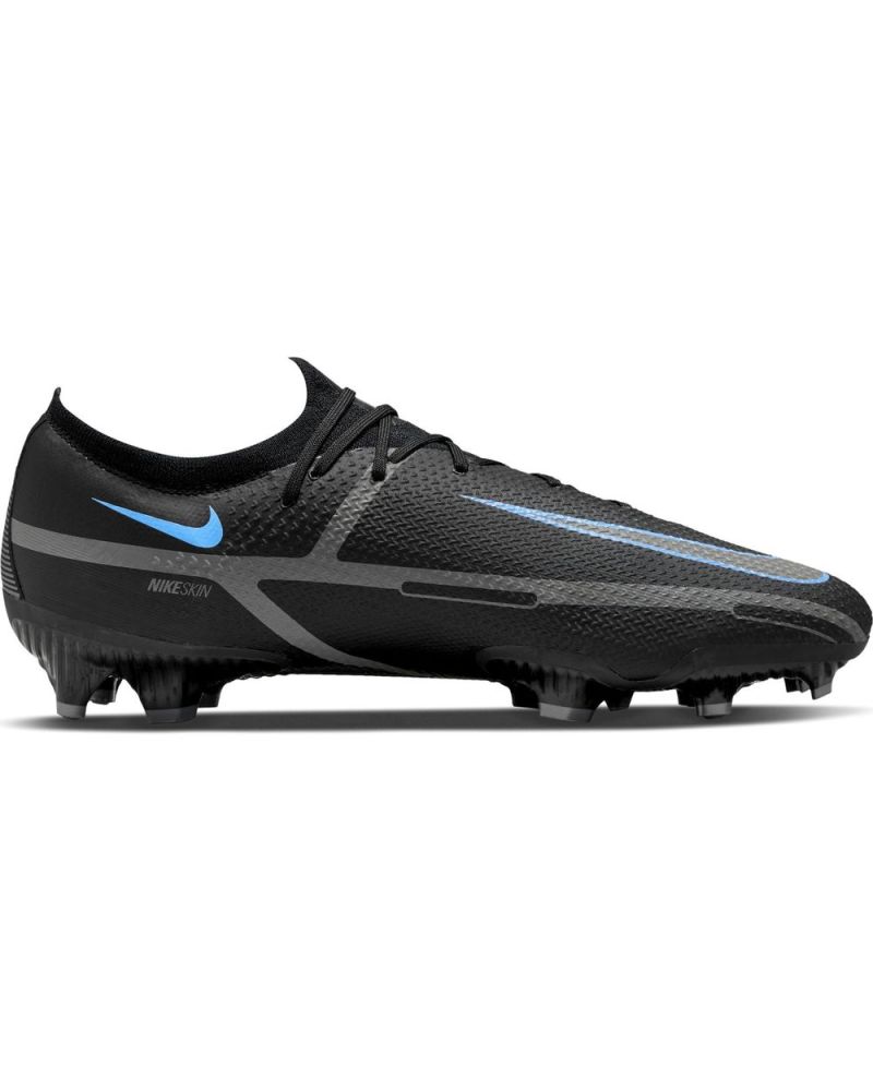 Chaussures de football Nike Phantom GT2 Pro FG Noires et Bleues - Renew Pack - DA4432-004