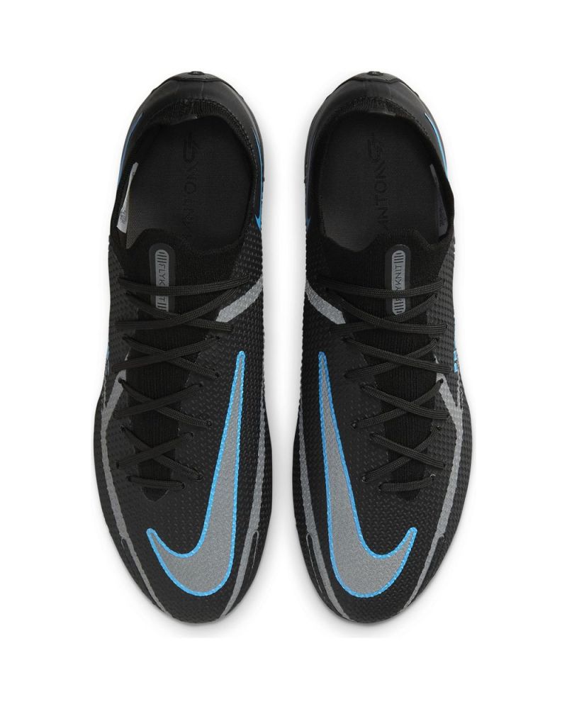 Chaussures de football Nike Phantom GT2 Elite SG-Pro AC Noires et Bleues - Renew Pack - DC0753-004