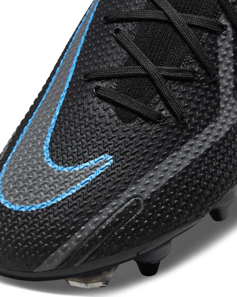Chaussures de football Nike Phantom GT2 Elite SG-Pro AC Noires et Bleues - Renew Pack - DC0753-004