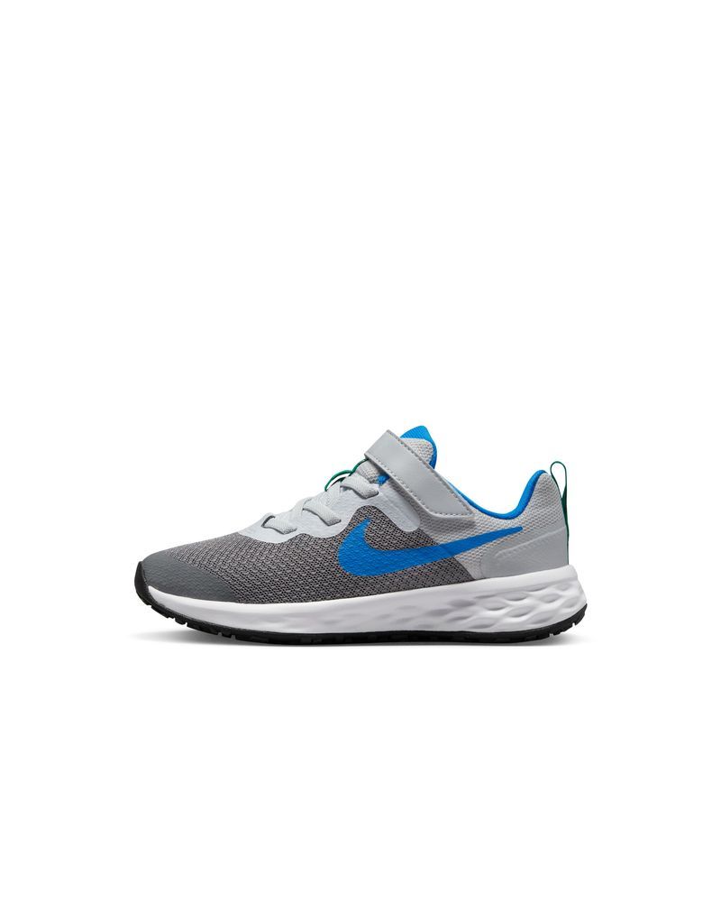 Nike Revolution 6 Grey Royal Blue Children s Shoes DD1095 008